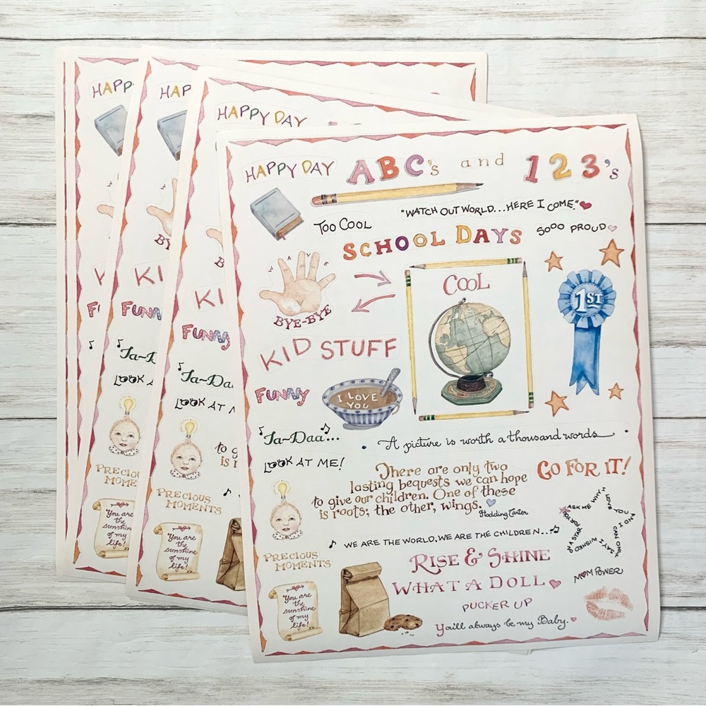 Set of 5 Susan Branch Sticker Sheets
